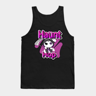 hunt hop zombie halloween funny rabitt hunting ghost Tank Top